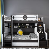 Up-down multifunctional oak children's bed